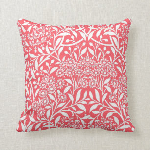 Red Floral Damask Pattern Kussen