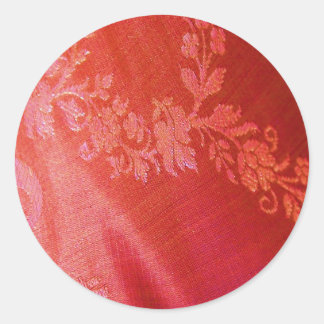 Red Floral Elegance Sticker -