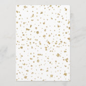 Red Floral Elegant Glitter Bridal Menu Brunch (Achterkant)