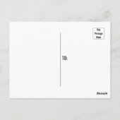  Red Floral Heart Love Briefkaart (Achterkant)