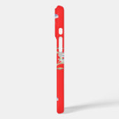 Rèd floral iPhone case (Achterkant / Links)