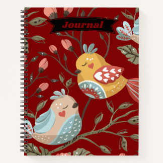 Red Floral Journal Notitieboek