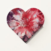 Red Floral op maat Notitieboek (Achterkant)