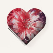 Red Floral op maat Notitieboek (Voorkant)