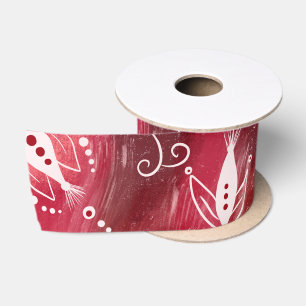 Red Floral Pattern Lint