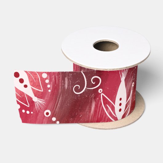 Red Floral Pattern Lint (Spoel)