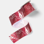 Red Floral Pattern Lint (Achterkant)