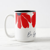 Red Floral Pattern Mug (Gauche)