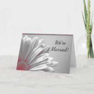 Red Floral souligne le mariage Faire-part