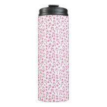 Red Floral Thermal Tumbler