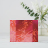 Red Floral Valentijn I Briefkaart -  (Staand voorkant)