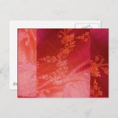 Red Floral Valentijn I Briefkaart -  (Voorkant / Achterkant)