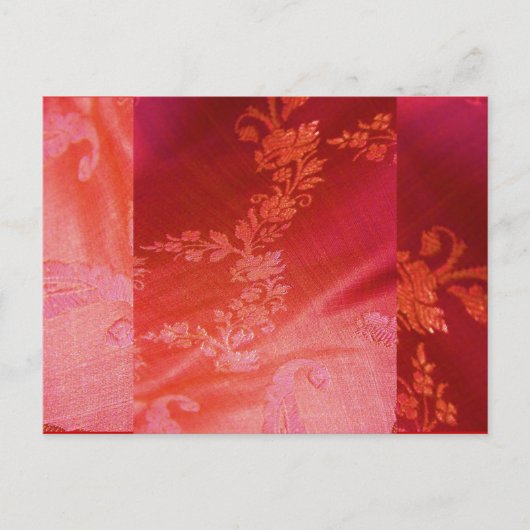 Red Floral Valentijn I Briefkaart -  (Voorkant)