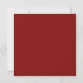 Red Floral Wedding Invitation  Square Invitation   (Dos)