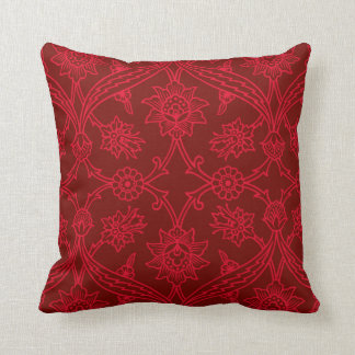 Red Flower Boho Chic Kussen