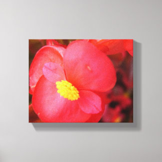 Red Flower Canvas Afdruk