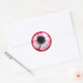 Red Flower Center Sticker (Envelop)