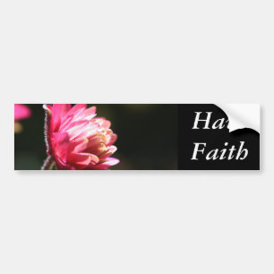 Red Flower Faith Inspirerend Bumpersticker