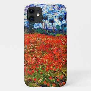Red Flower Field, Van Gogh iPhone 11 Hoesje