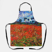 Red Flower Field, Van Gogh Schort (Voorkant)