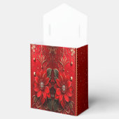 Red Flower Holiday Gift Box Bedankdoosjes (Geopend)
