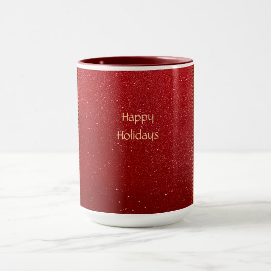 Red Flower Holiday Mug (Centre)