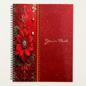 Red Flower Holiday Planner (Devant)