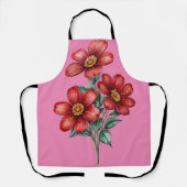 Red Flower Sketch-Schort Schort (Voorkant)