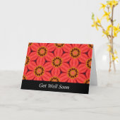 Red Flower Weave - Get Well Kaart (Gele Bloem)