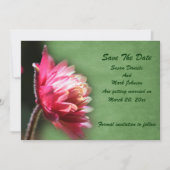 Red Flower Wedding  Save The Date (Voorkant)