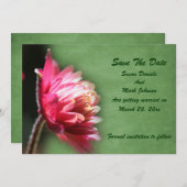 Red Flower Wedding  Save The Date (Voorkant / Achterkant)
