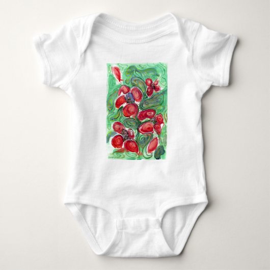 Red Flowers Fantasy Romper (Voorkant)
