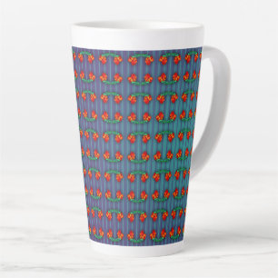 Red Flowers heeft de Blues Latte Mok