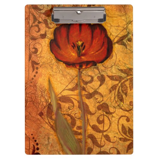 Red Flowers I Klembord (Voorkant)