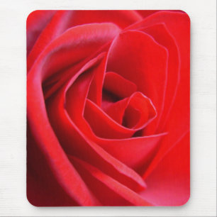 Red Flowers Mousepad Red Rose Decor Gifts Muismat