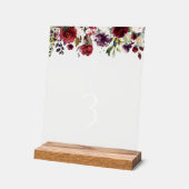 Red Flowers, Pink Flowers, Baptism Table Numbers (Angle)
