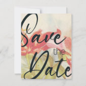 Red Flowers Sla de datum Sjabloon op (Voorkant)