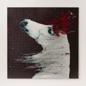 Red Flowers (witte paarse bloemen) Legpuzzel (Horizontaal)