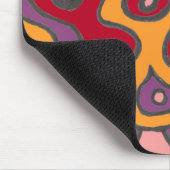 Red Flutterfly Mousepad Muismat (Hoek)