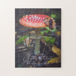 Red Fly Agaric Paddestoel in het bos Legpuzzel