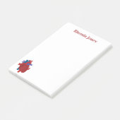 Red Font Heart Disease Awareness Post-it® Notes (Schuin)