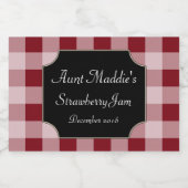 Red Food Christmas Canning Stickers Étiquette Cade (Étiquettes simples)