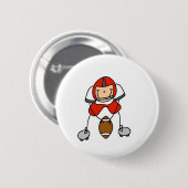 Red Football Player Button (Voorkant /achterkant)