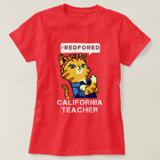 Red For Ed T-Shirt Support Nos Enseignants En Cali