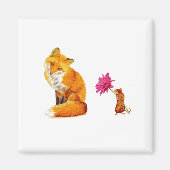Red Fox and Mouse Friends Magnet (Devant)