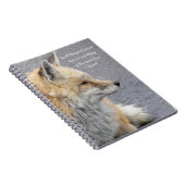 Red Fox Aristoteles filosofisch citaat Notitieboek (Rechterzijde)