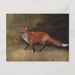 Red Fox Art Briefkaart