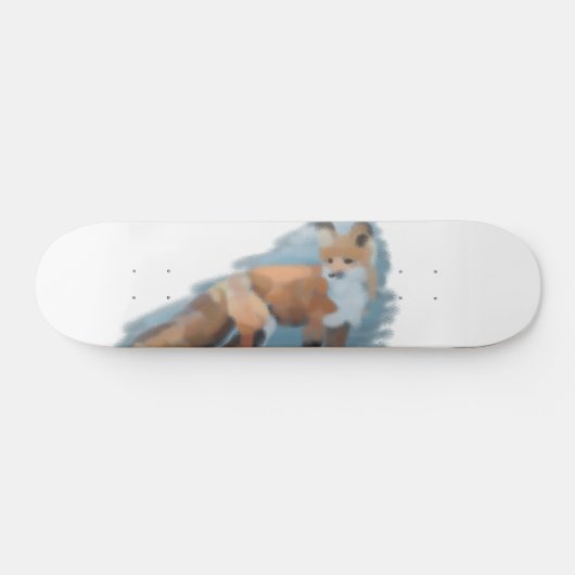 Red Fox Art Skateboard (Horz)