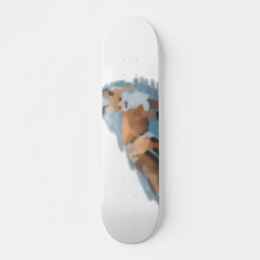 Red Fox Art Skateboard (Devant)