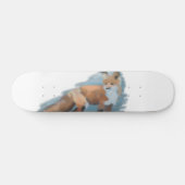 Red Fox Art Skateboarding Skateboard (Horizontaal)
